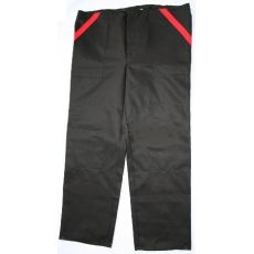 Pracovní kalhoty do pasu LUX černo-červené