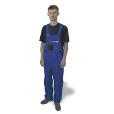 Odemon pracovní kalhoty s laclem LUX modro-černé