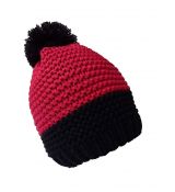 pletená zimní čepice LAMBESTE H02 červeno-černá