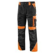 Pracovní kalhoty do pasu CXS SIRIUS BRIGHTON, černo-oranžová